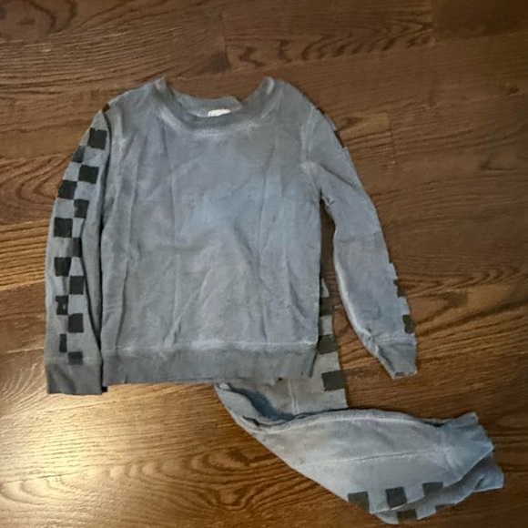 Splendid boys grey with black checks set size 4 excellent condition - Picture 1 of 2